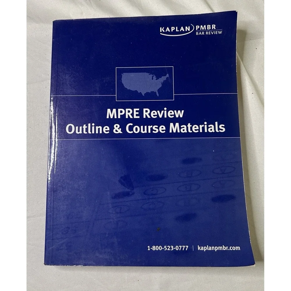 Kaplan PMBR MPRE Bar Review Outline & Course Materials Edu Study Guide Good USED
